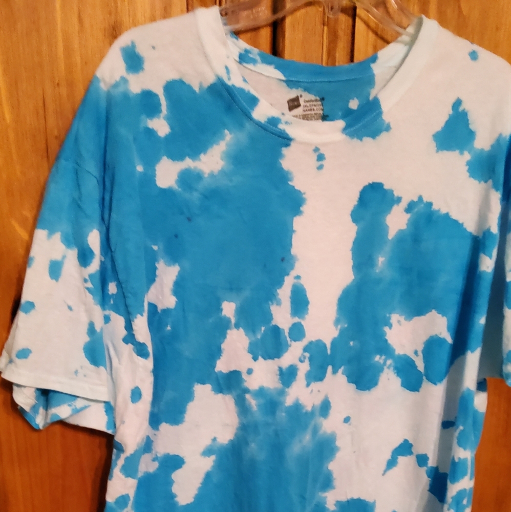 Handcrafted Dye T Shirt, Hanes comfortsoft Size 2 XL  P2P 24",  L 32" cotton